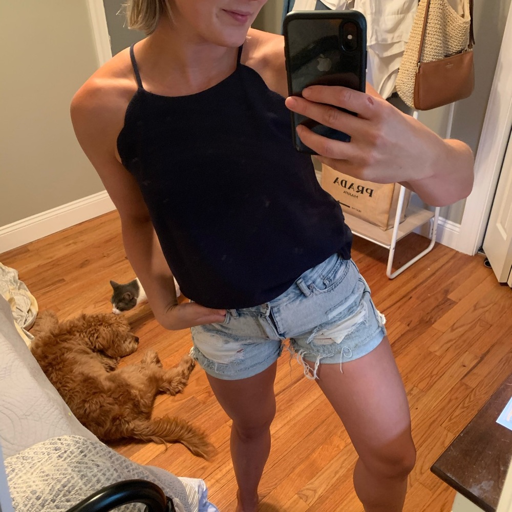Navy blue tank top